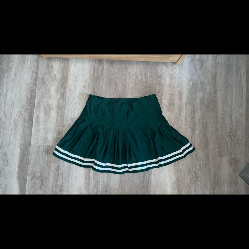 Green & White Game Day Skirt